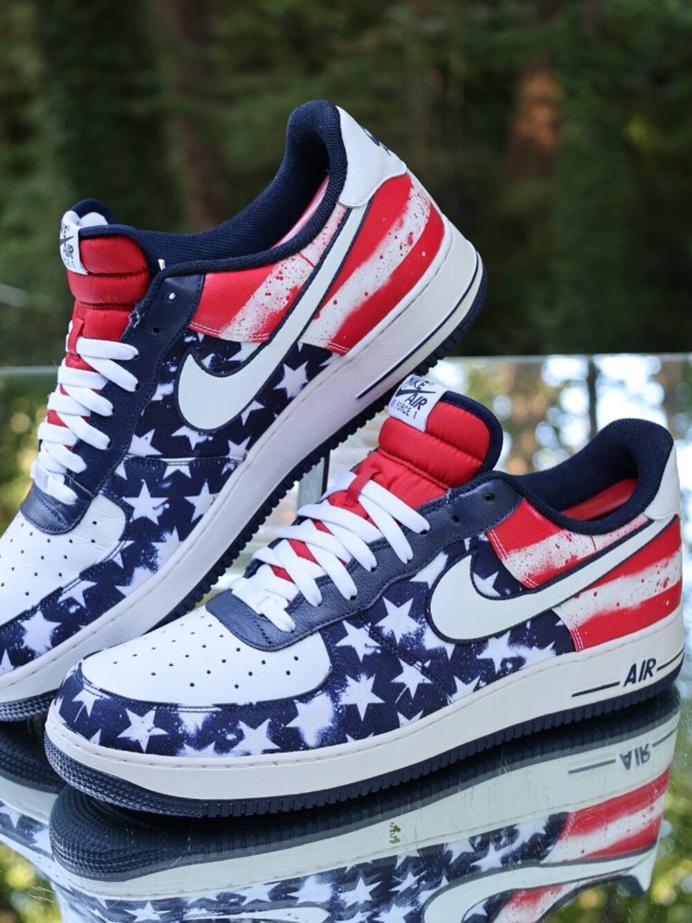 Nike Air Force 1 Low Independence Day Custom Size 15 - Picture 4 of 15